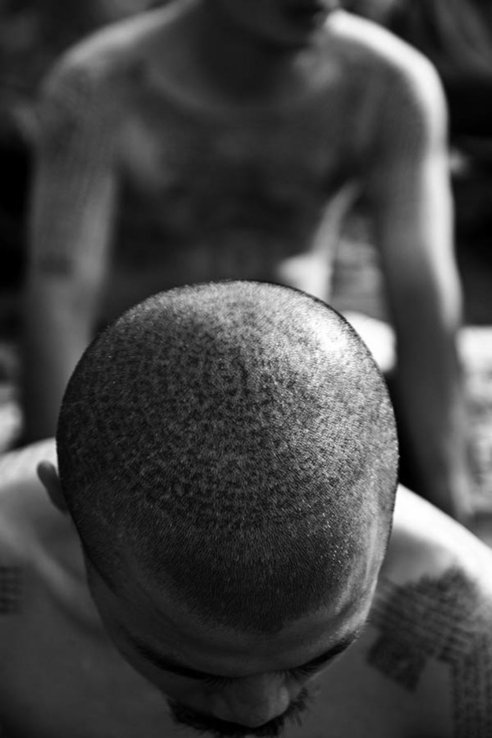 Sak yant head tattoo