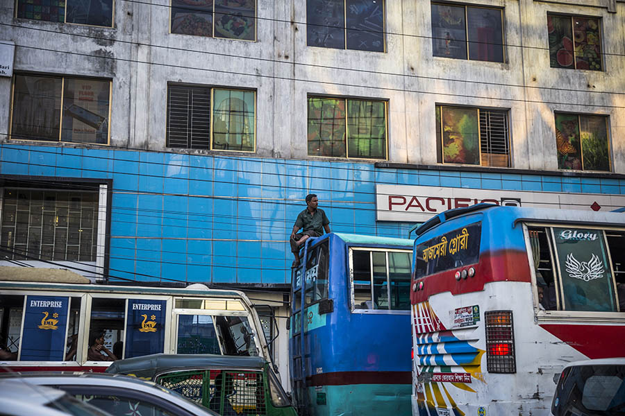 Dhaka traffic jam