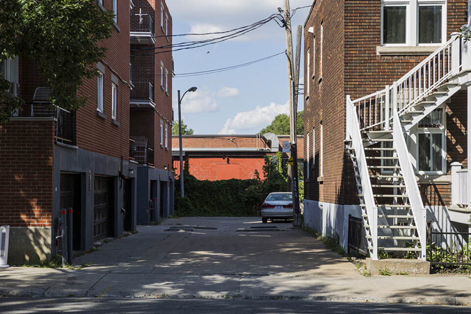 Quiet residential scene, Hochelaga, Montreal