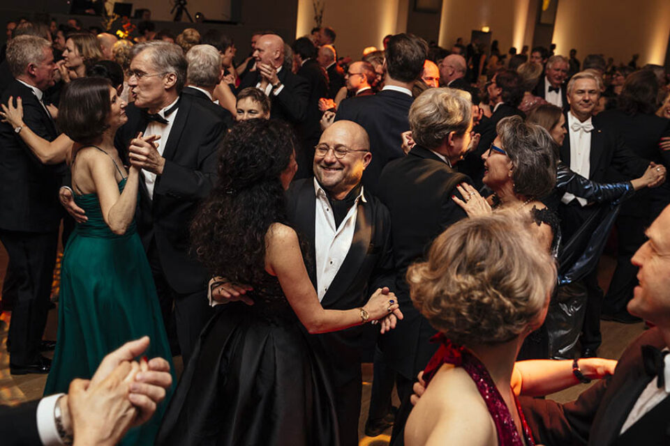 Guests dance at a corporate Ball