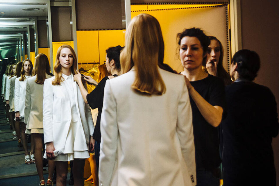 Ports1961 model being prepared for fashion show