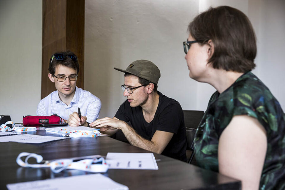 Conference attendees in workshop