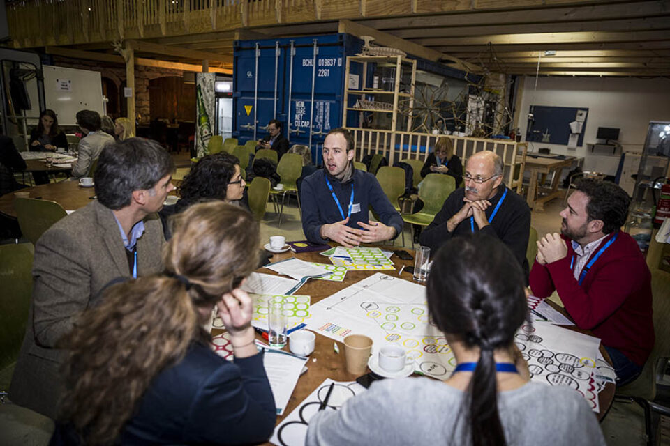 Discussion at a roundtable