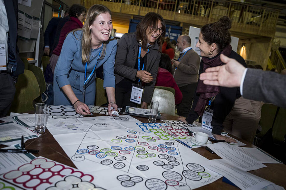 Event attendees enjoying group work