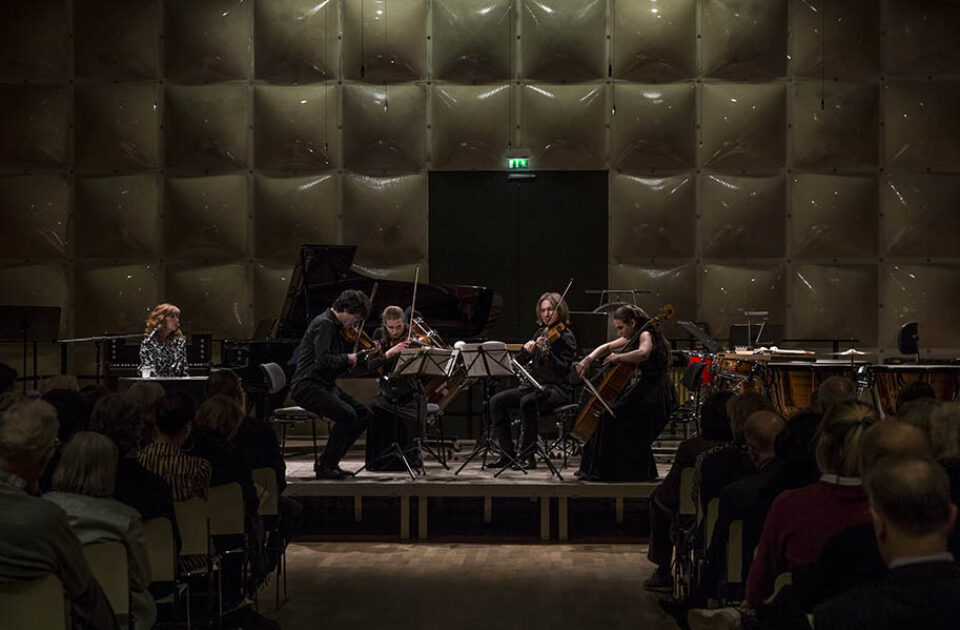 String quartet onstage