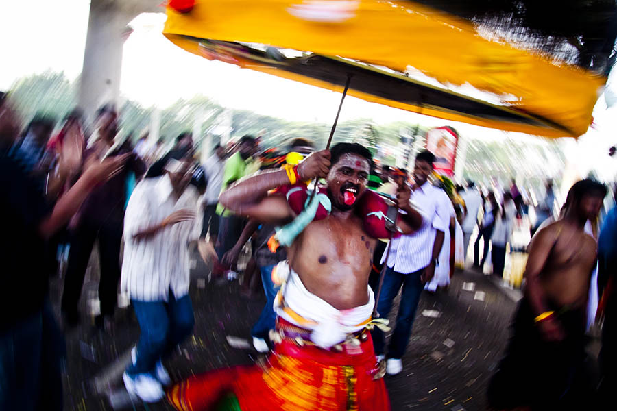 Thaipusam procession, Batu Caves, Malaysia