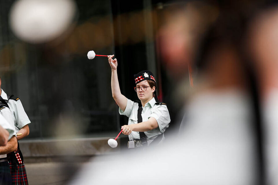 Performer at Montreal street parade