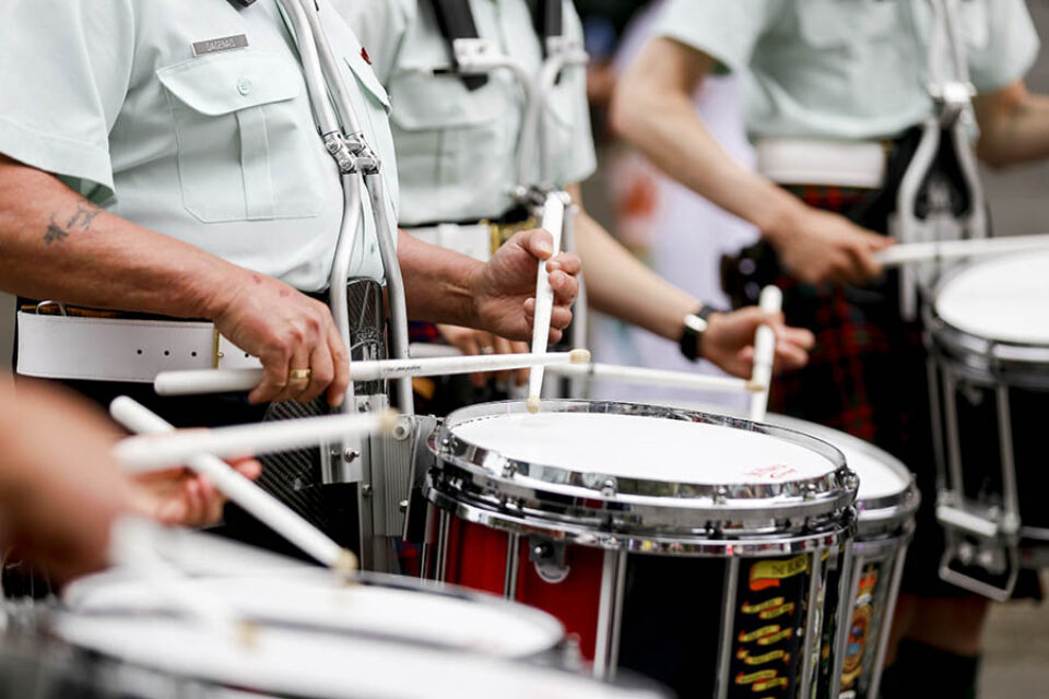 Drummers at Montreal street parade