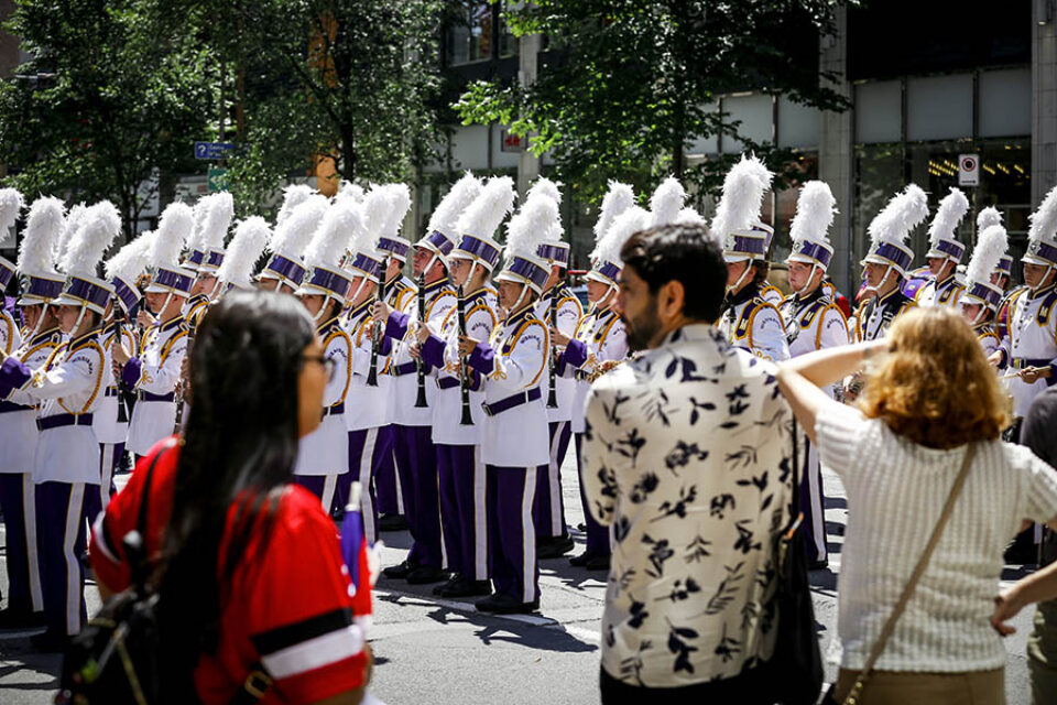 Marching band at Montreal street parade