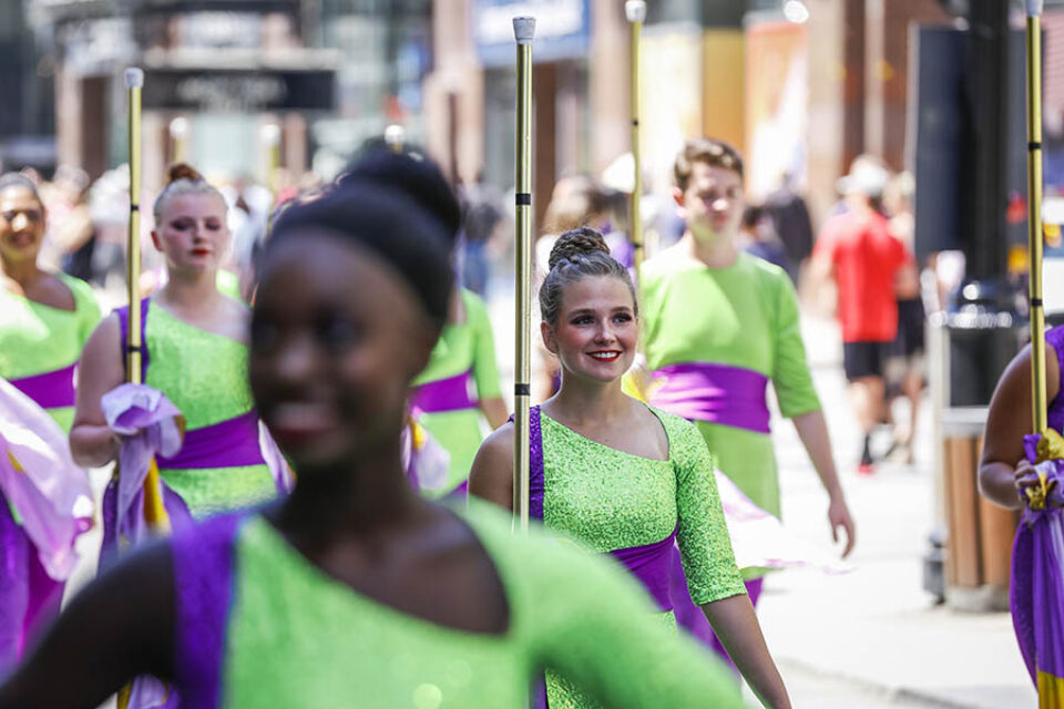 Majorettes at Montreal street parade