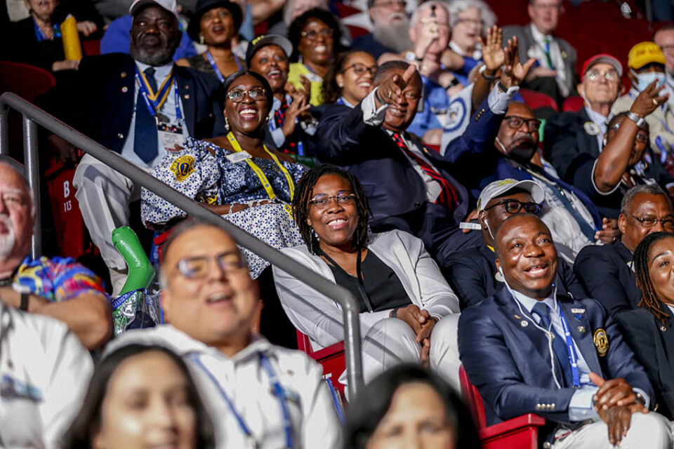 Audience enjoying convention