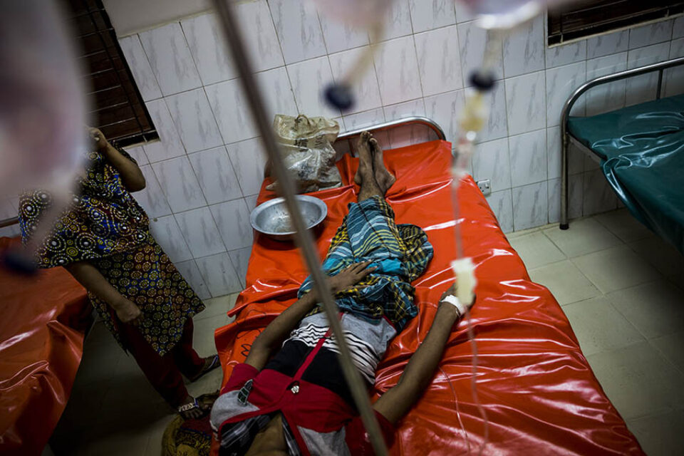 A diarrhoea patient in hospital