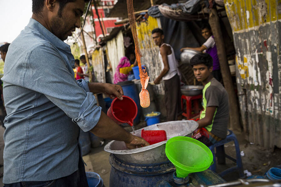 Hand washing station, Dhaka