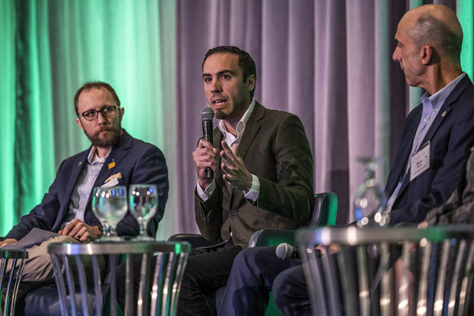 Panel discussion at Montreal corporate event