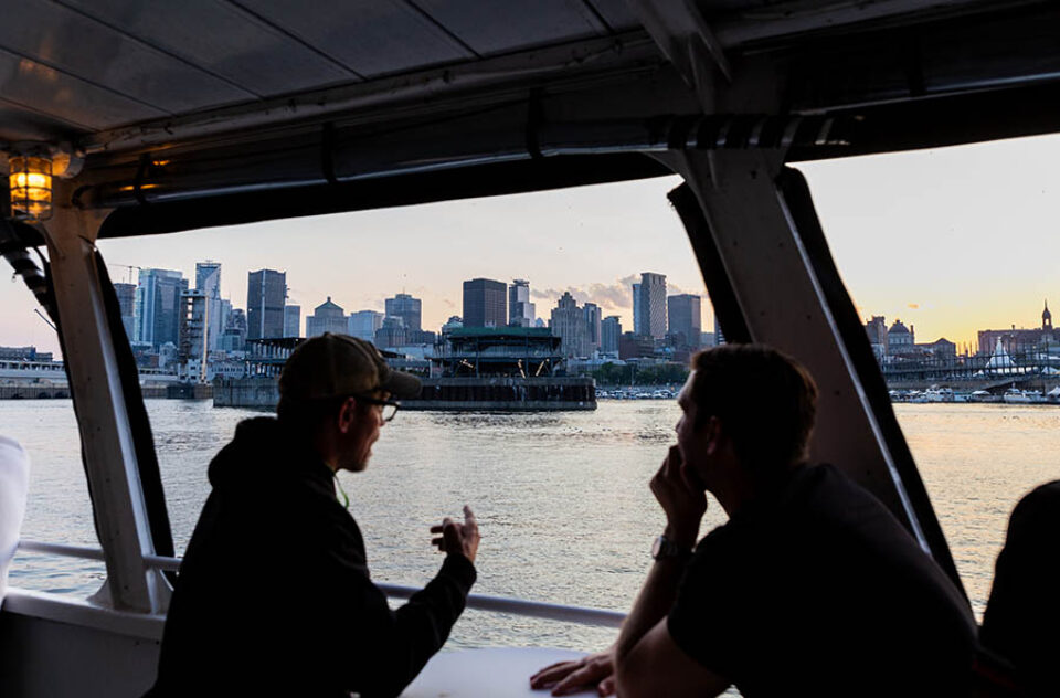 Montreal event delegates on a boat cruise